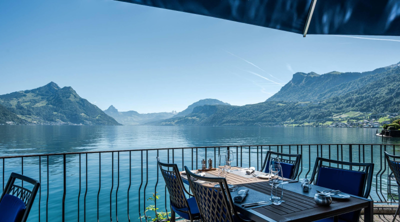 Terrasse hotel nidwaldnerhof beckenried