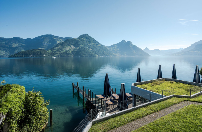 Chambre double avec vue sur le lac